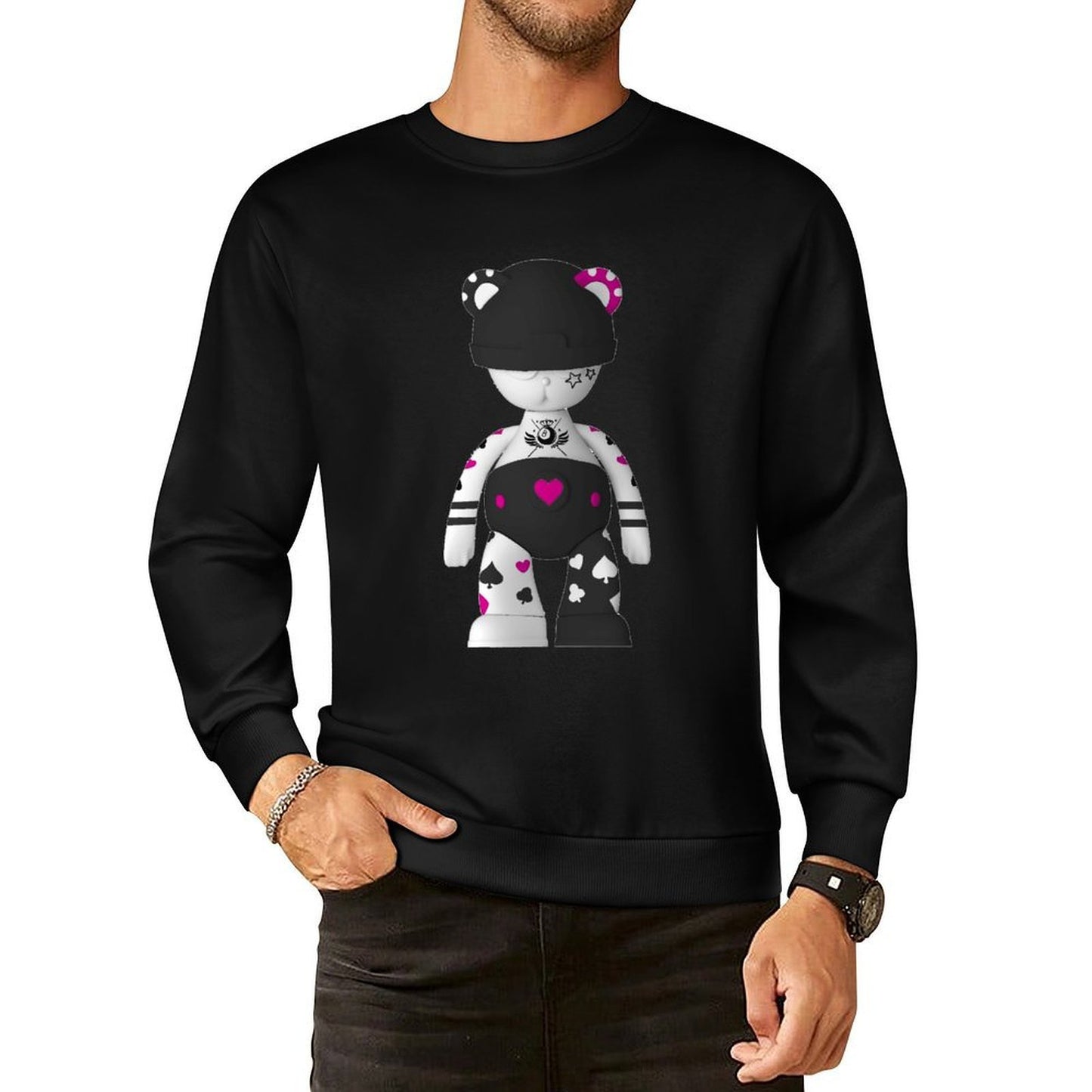 IPIB 250g Crew Neck Long Sleeve Sweatshirt Front GraphicCrew Neck Long Sleeve Sweatshirt6000018-1
