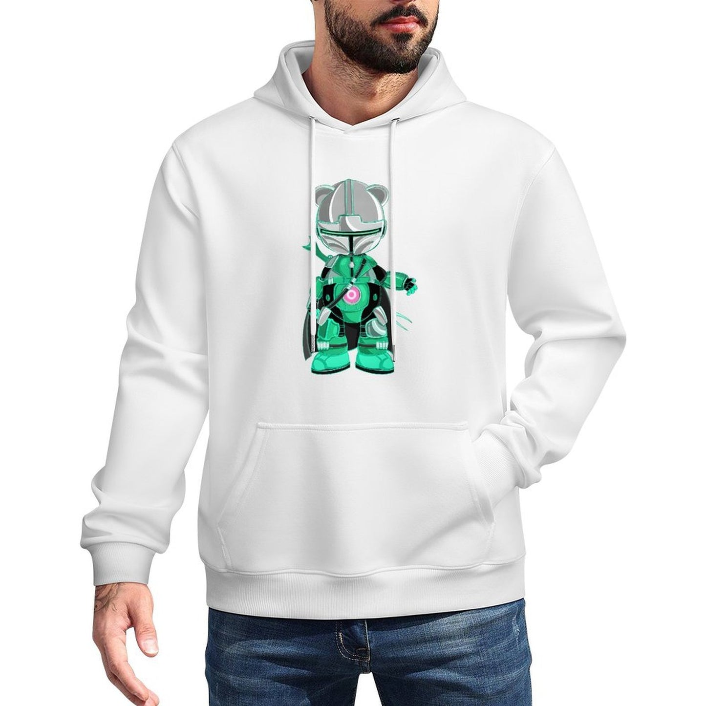 IPIB 250g Hooded Pocket Sweatshirt Front GraphicMen's Hooded  Sweatshirt6000065-5