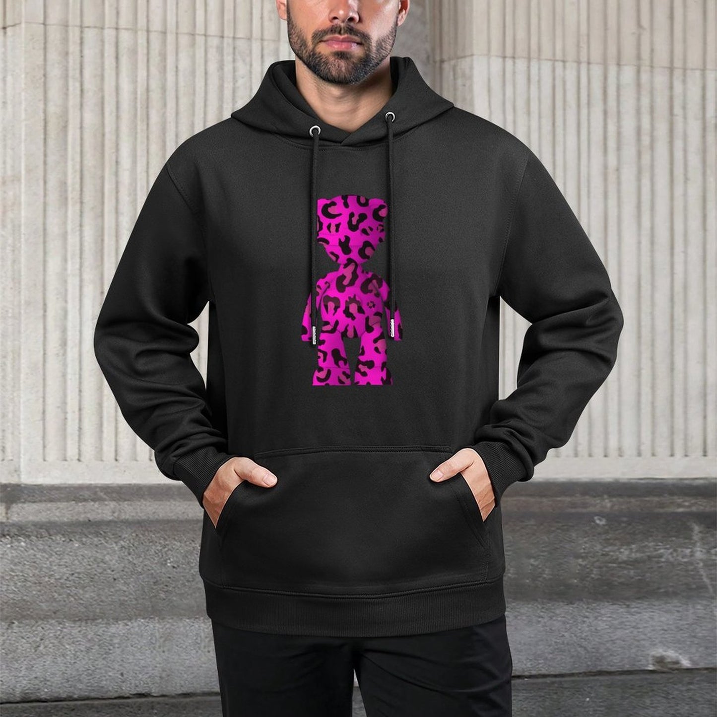 IPIB 250g Hooded Pocket Sweatshirt Front GraphicMen's Hooded  Sweatshirt6000126-2