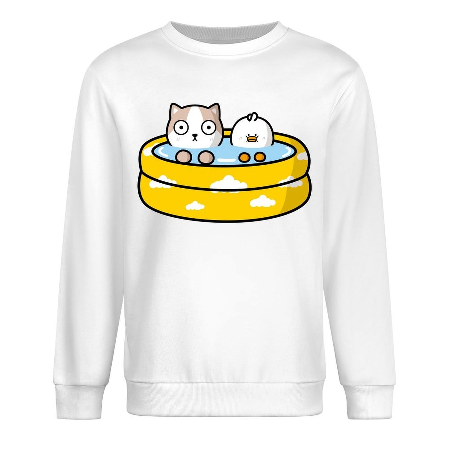 Front Patterned Long Sleeve TopSolid Casual