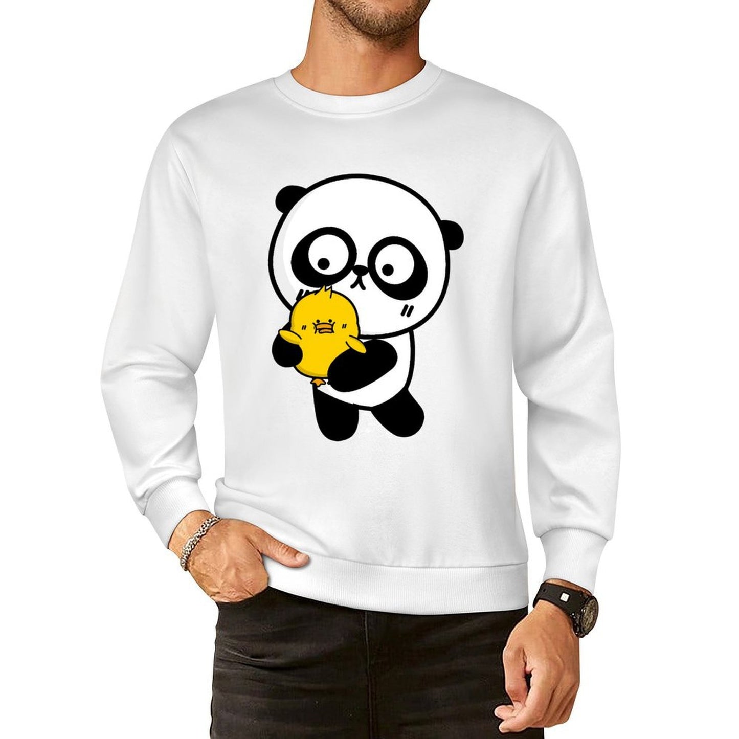 Front Patterned Long Sleeve TopLightweight Promotional