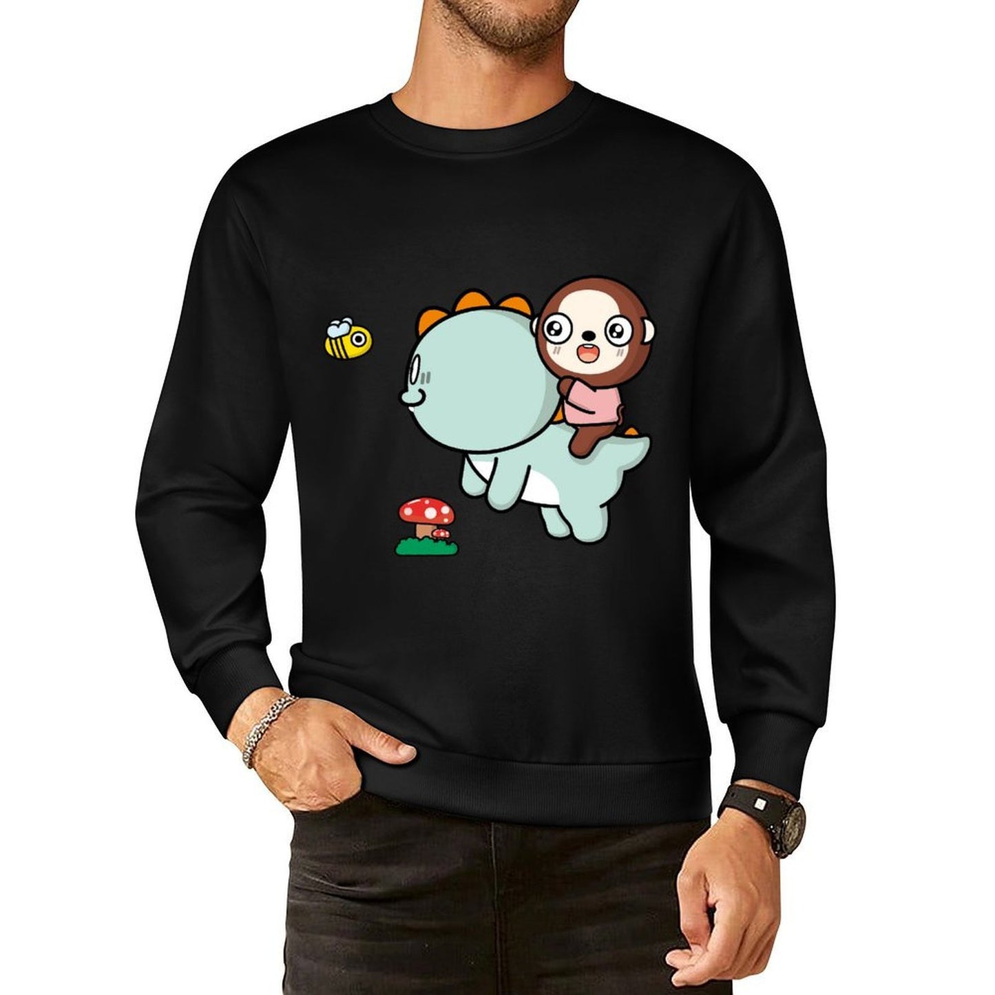 IPBR 250g Crew Neck Long Sleeve Sweatshirt Front GraphicCrew Neck Long Sleeve Sweatshirt4000893