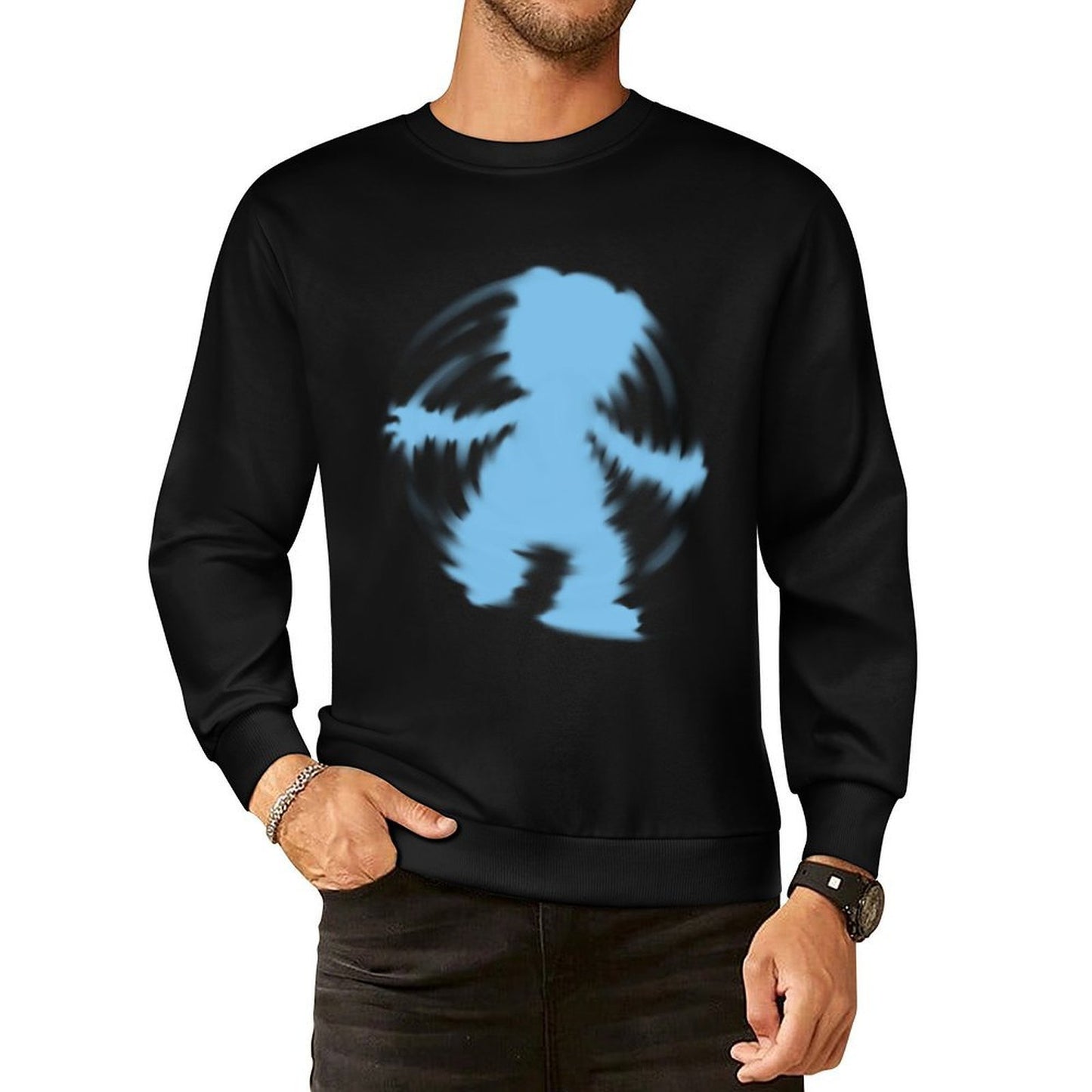 IPIB 250g Crew Neck Long Sleeve Sweatshirt Front GraphicCrew Neck Long Sleeve Sweatshirt6000005-3