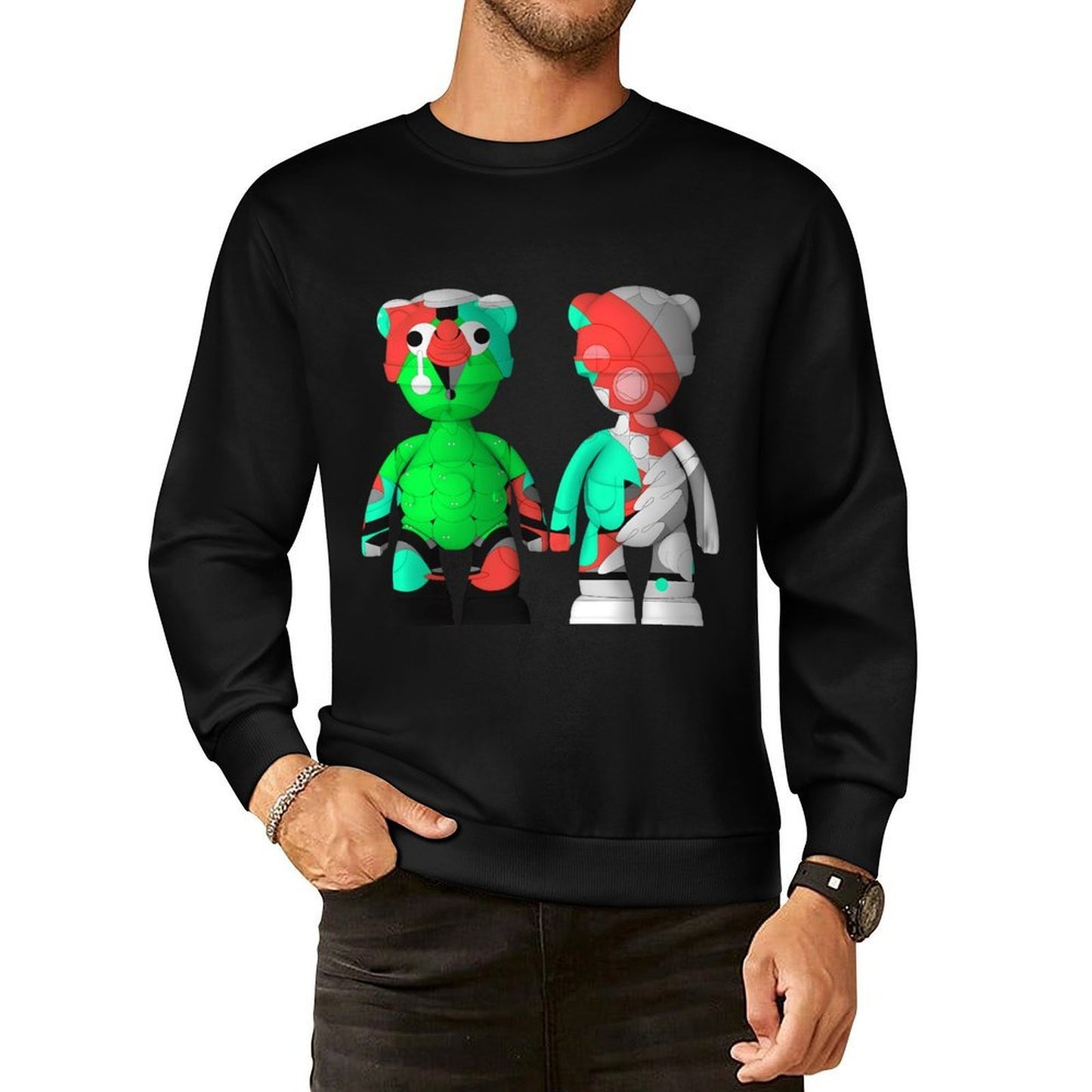 IPIB 250g Crew Neck Long Sleeve Sweatshirt Front GraphicCrew Neck Long Sleeve Sweatshirt6000144-4