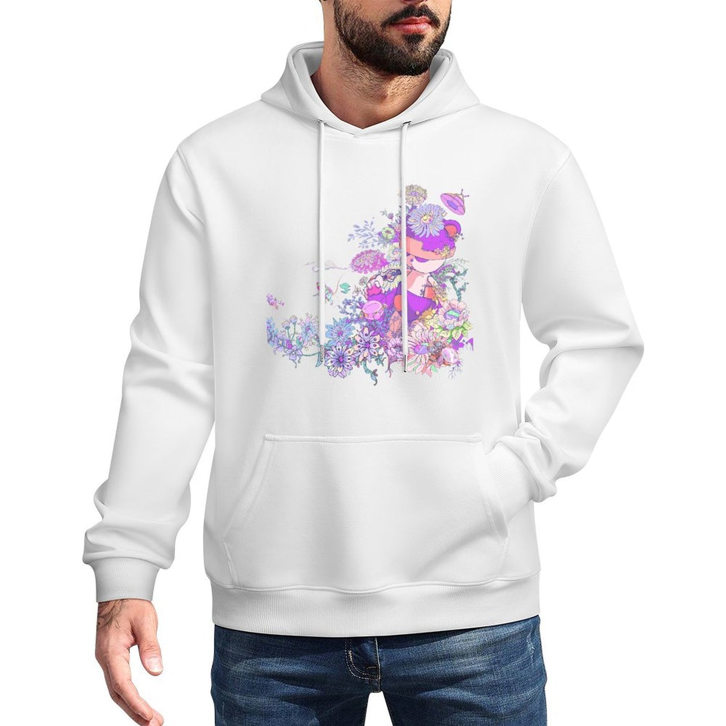 IPIB 250g Hooded Pocket Sweatshirt Front GraphicMen's Hooded  Sweatshirt6000057-4