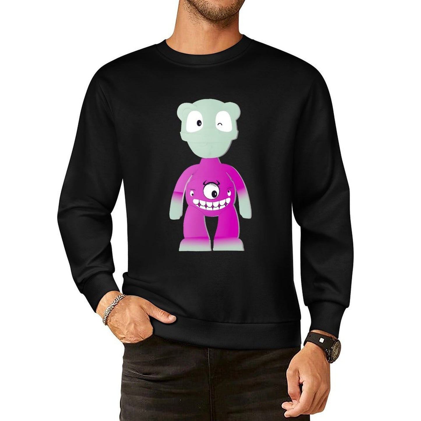 IPIB 250g Crew Neck Long Sleeve Sweatshirt Front GraphicCrew Neck Long Sleeve Sweatshirt6000142-4