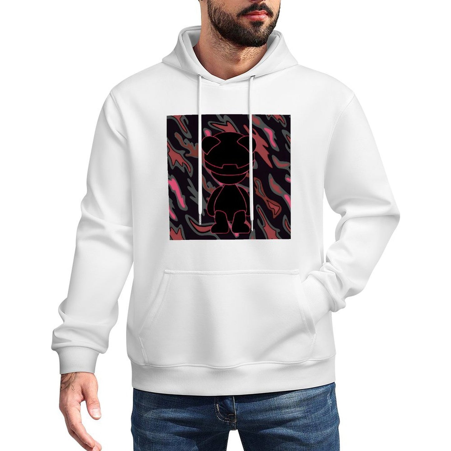 IPIB 250g Hooded Pocket Sweatshirt Front GraphicMen's Hooded  Sweatshirt6000023-5