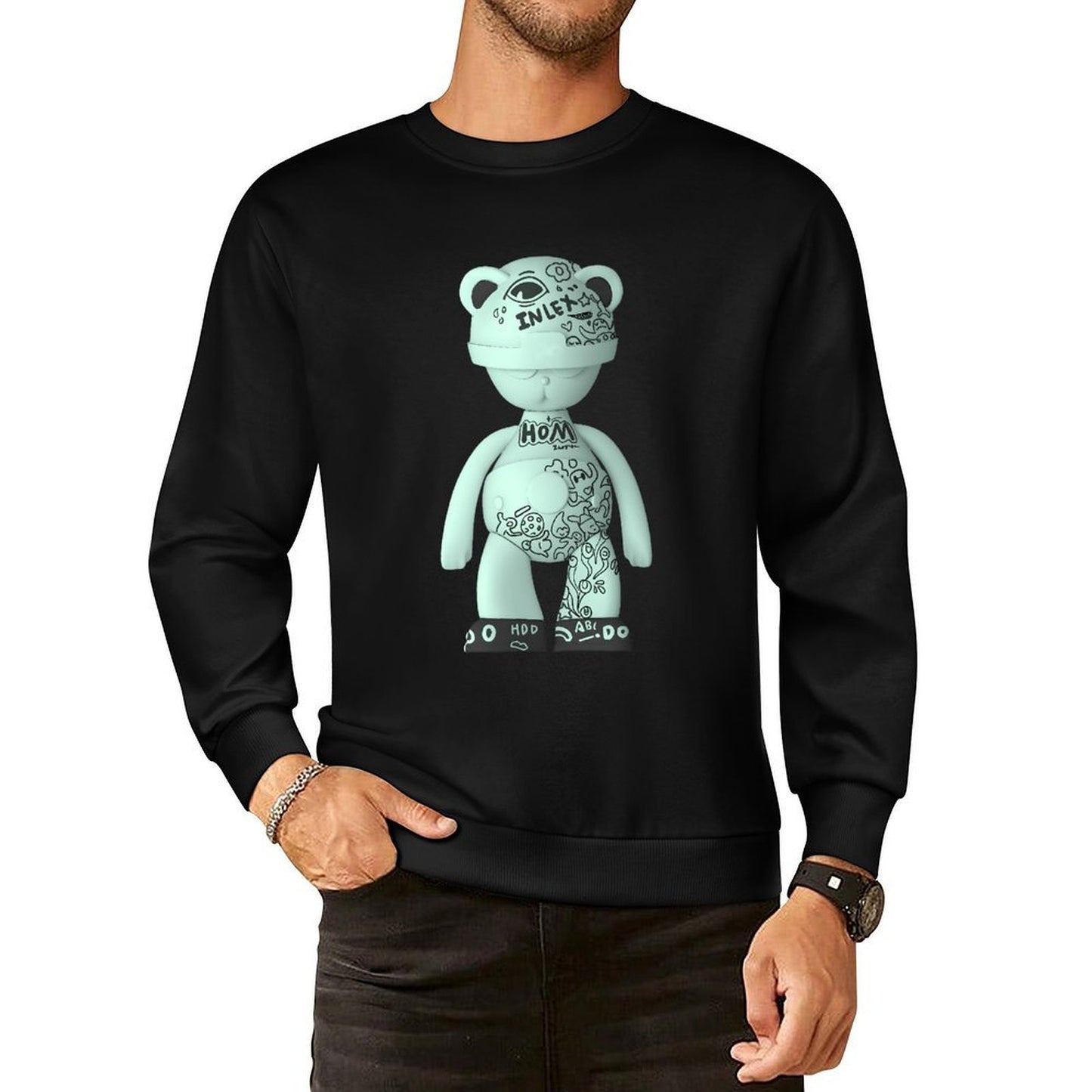 IPIB 250g Crew Neck Long Sleeve Sweatshirt Front GraphicCrew Neck Long Sleeve Sweatshirt6000109-3