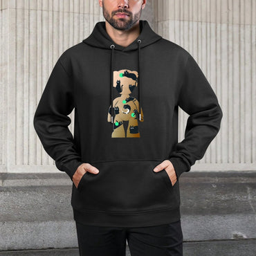 IPIB 250g Hooded Pocket Sweatshirt Front GraphicMen's Hooded  Sweatshirt6000135-4