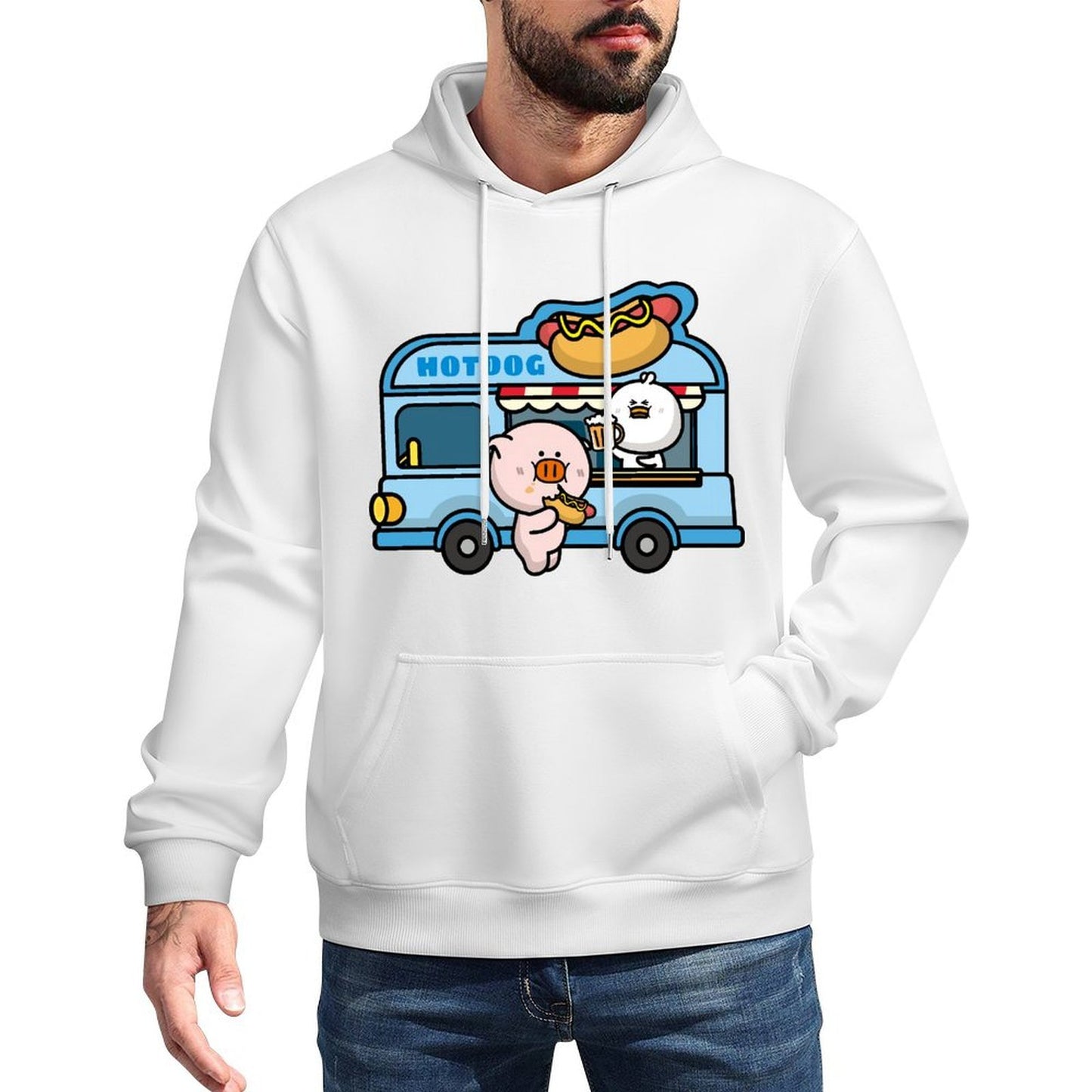 IPBR 250g Hooded Pocket Sweatshirt Front GraphicMen's Hooded  Sweatshirt4000048