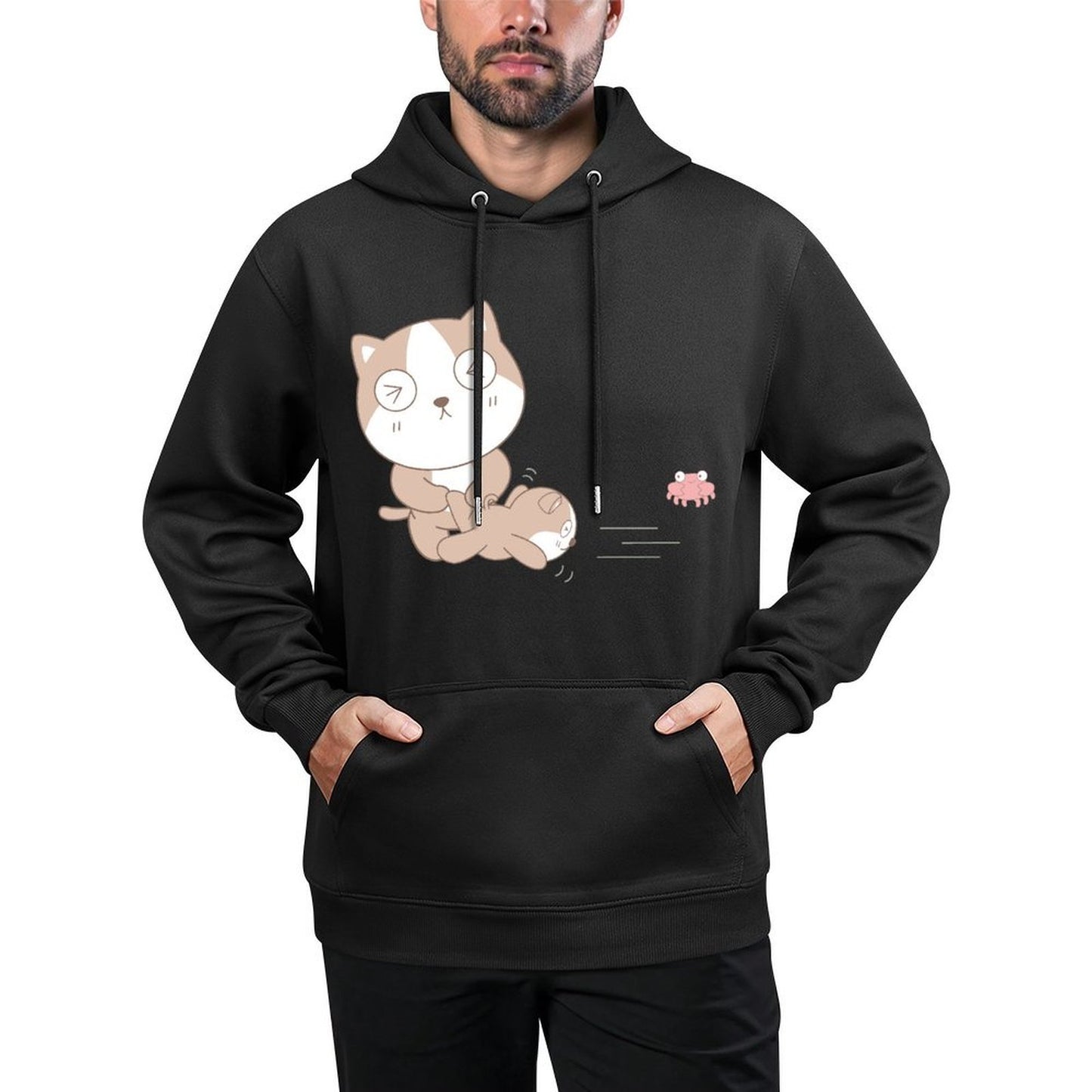 Eco-Conscious DailyFit Front Graphic Hoodies