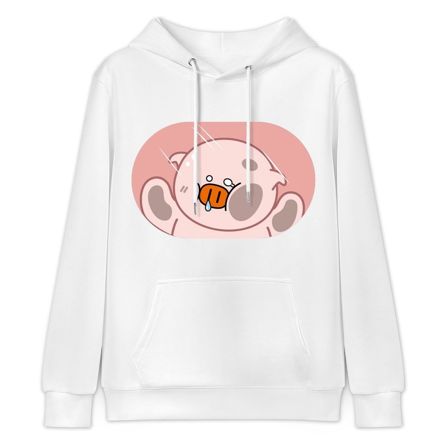 Vibrant Colors Solid Front Graphic Hoodies