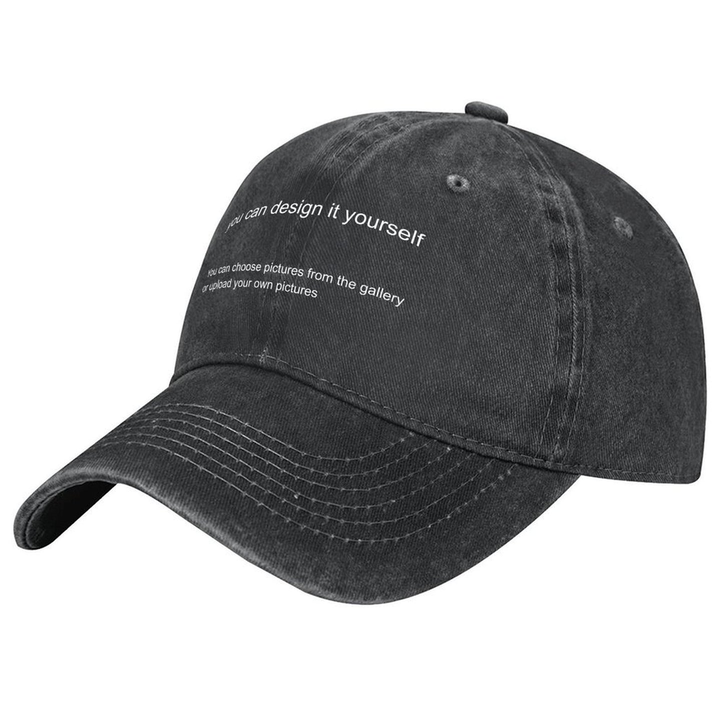 Washed Denim Hat Support personalized design