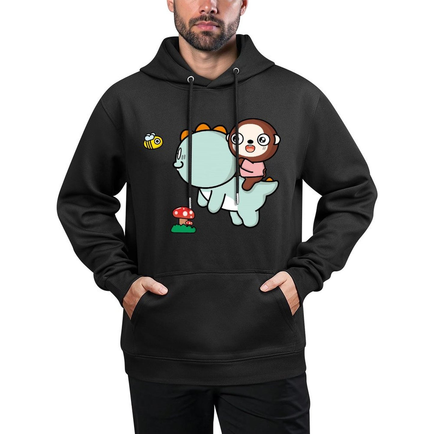 IPBR 250g Hooded Pocket Sweatshirt Front GraphicMen's Hooded  Sweatshirt4001319