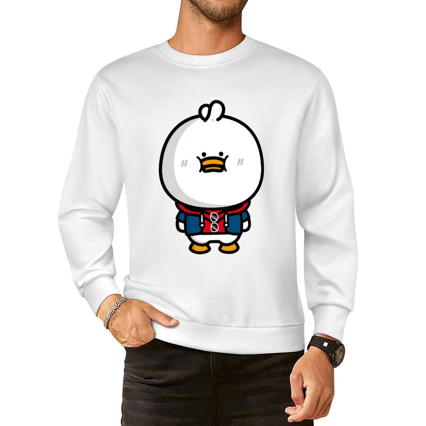 Front Patterned Long Sleeve TopSeamless Edition