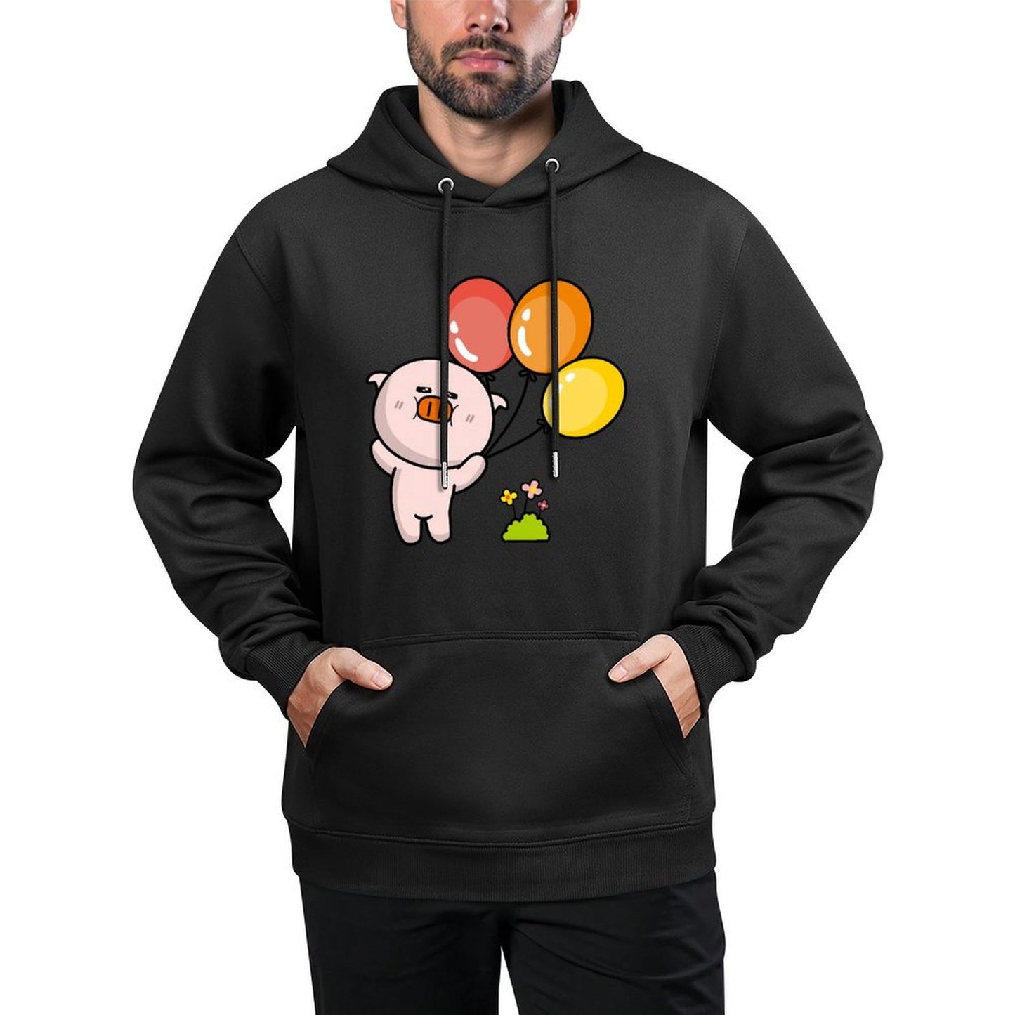 IPBR 250g Hooded Pocket Sweatshirt Front GraphicMen's Hooded  Sweatshirt4001389