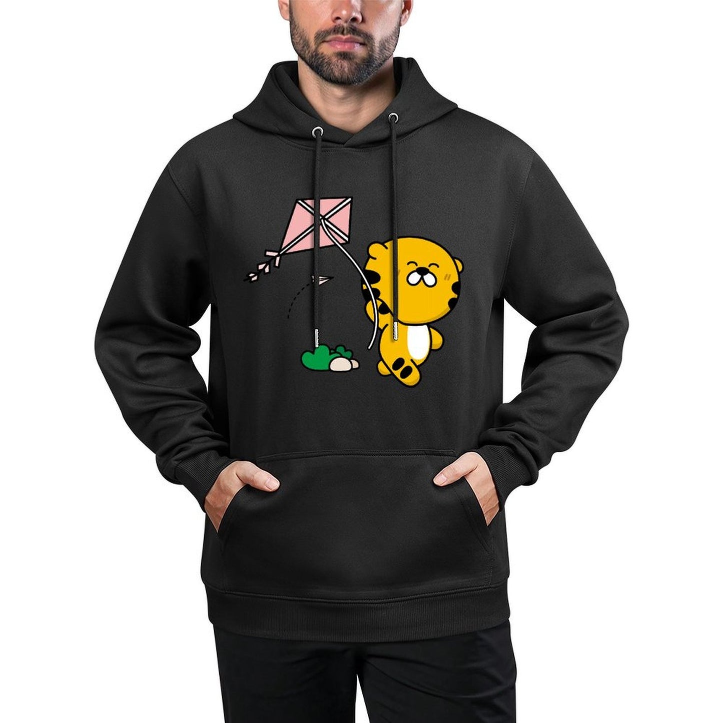 IPBR 250g Hooded Pocket Sweatshirt Front GraphicMen's Hooded  Sweatshirt4000001
