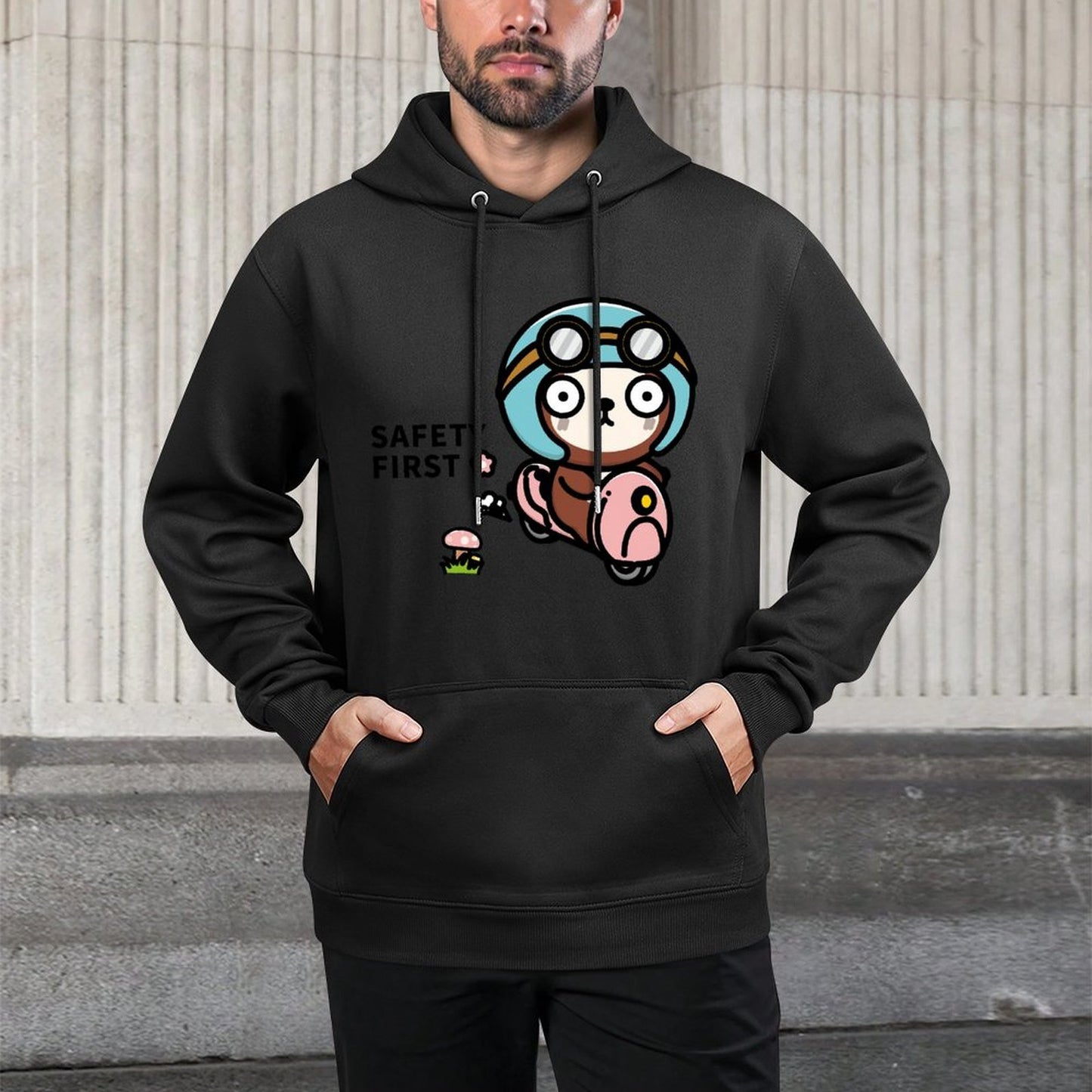 IPBR 250g Hooded Pocket Sweatshirt Front GraphicMen's Hooded  Sweatshirt4001235