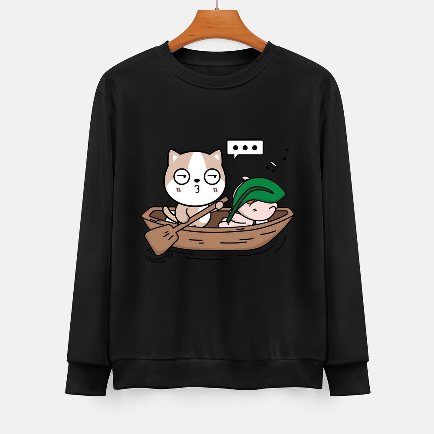 Front Patterned Long Sleeve TopPure Everyday