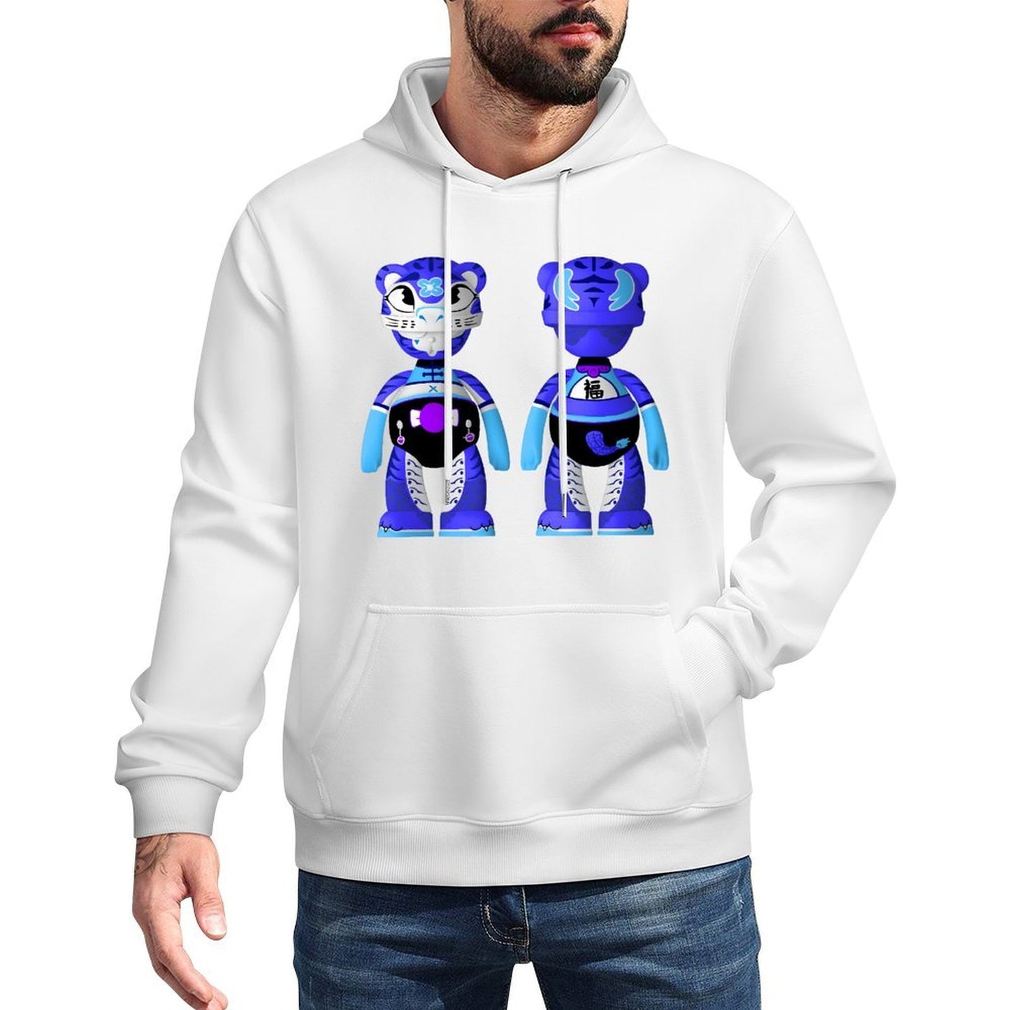 IPIB 250g Hooded Pocket Sweatshirt Front GraphicMen's Hooded  Sweatshirt6000076-4