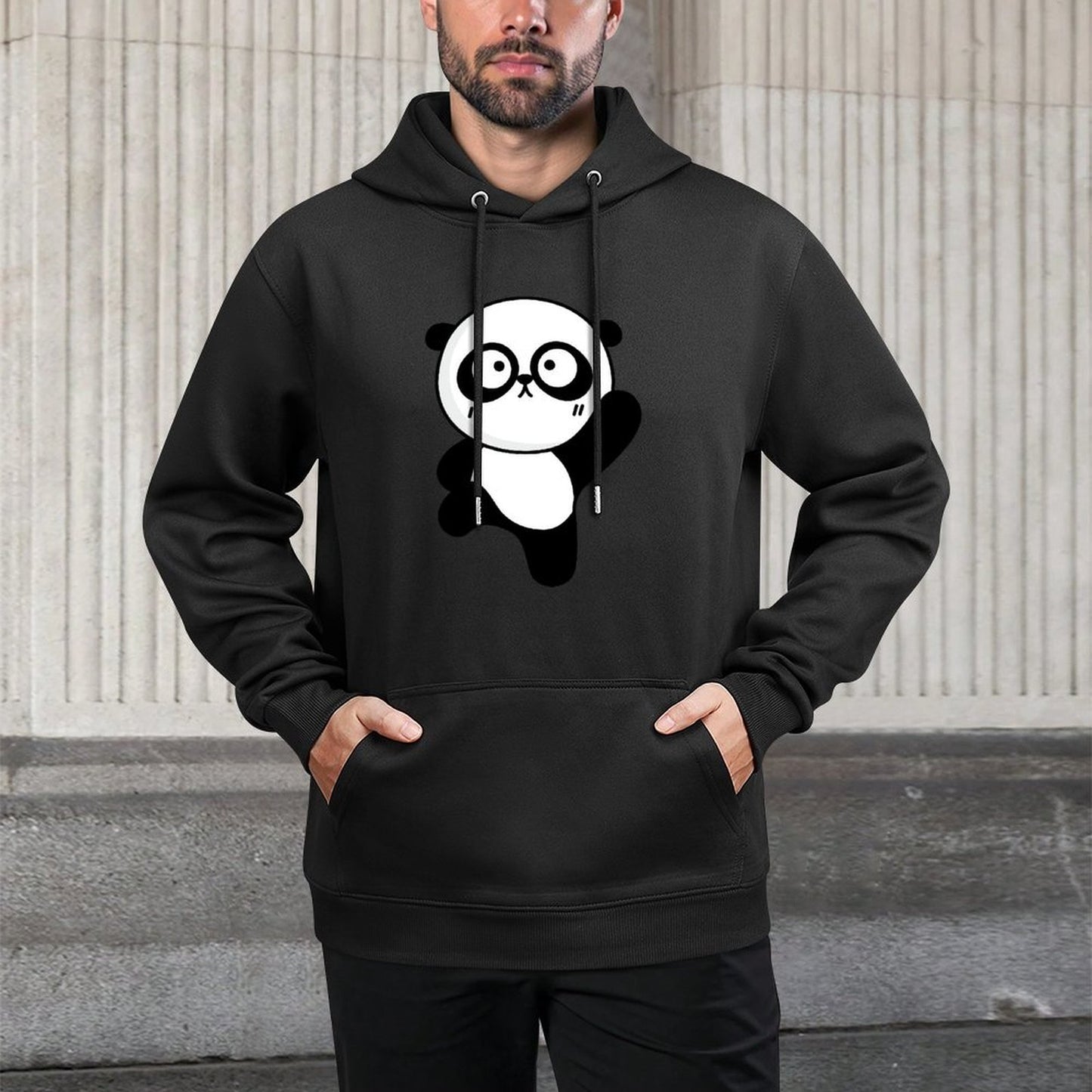 Easy-Care Refined Front Graphic Hoodies