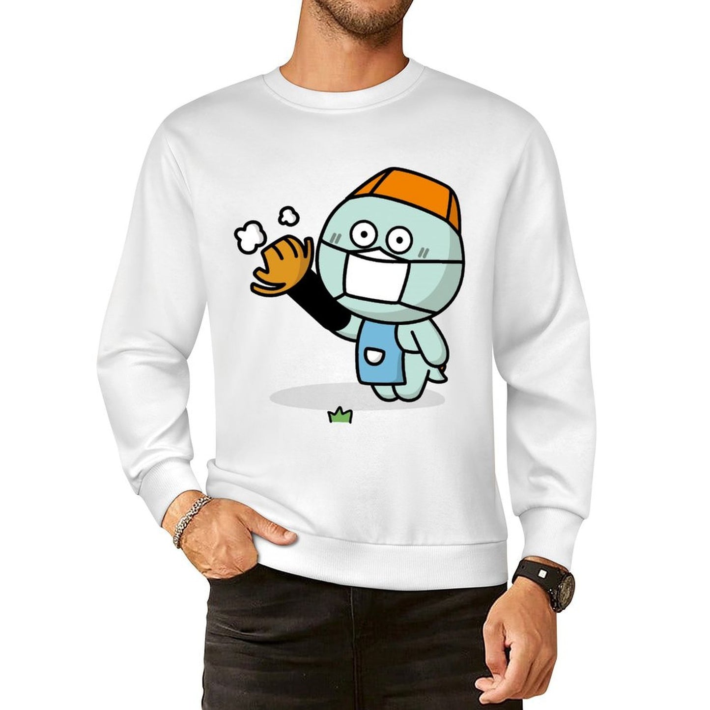 Front Patterned Long Sleeve TopOn-Demand Clean