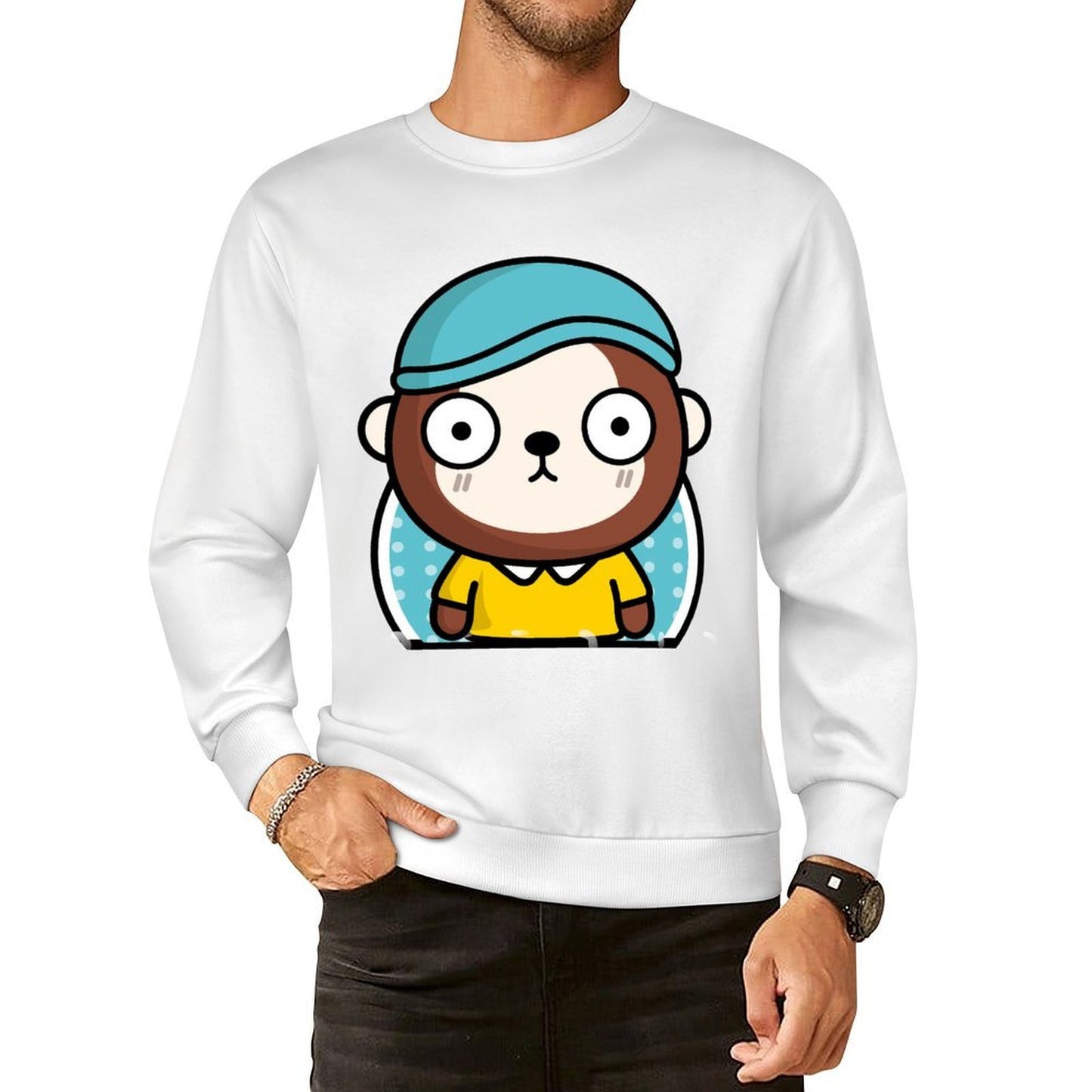 Front Patterned Long Sleeve TopVibrant Colors Reliable