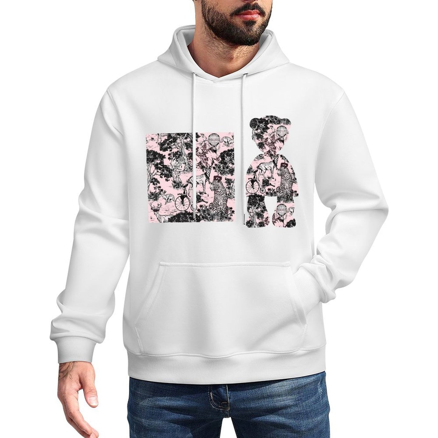 IPIB 250g Hooded Pocket Sweatshirt Front GraphicMen's Hooded  Sweatshirt6000100-2