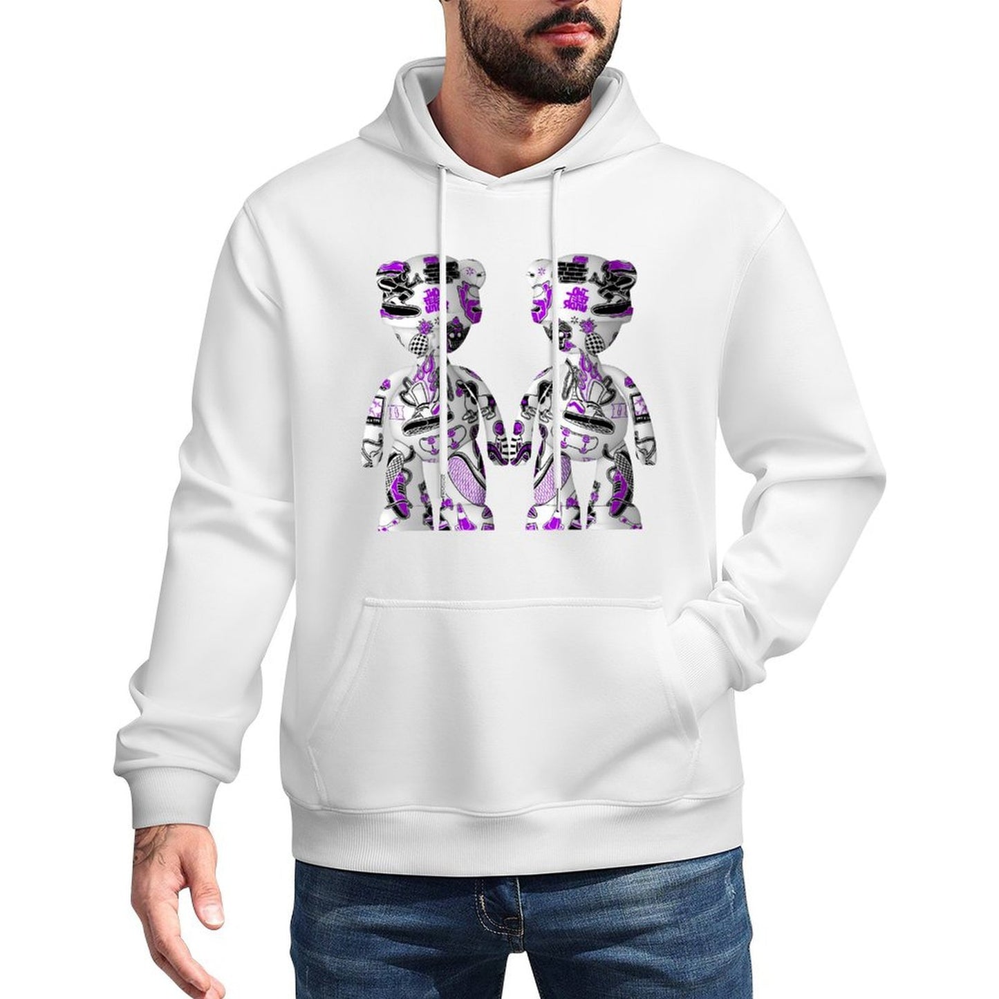 IPIB 250g Hooded Pocket Sweatshirt Front GraphicMen's Hooded  Sweatshirt6000085-7