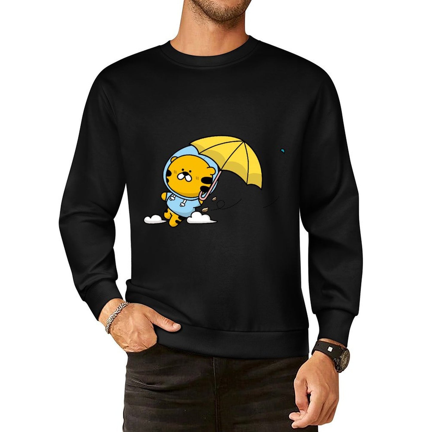 IPBR 250g Crew Neck Long Sleeve Sweatshirt Front GraphicCrew Neck Long Sleeve Sweatshirt4000022