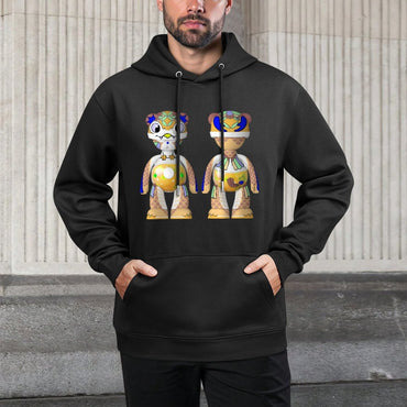 IPIB 250g Hooded Pocket Sweatshirt Front GraphicMen's Hooded  Sweatshirt6000077-2