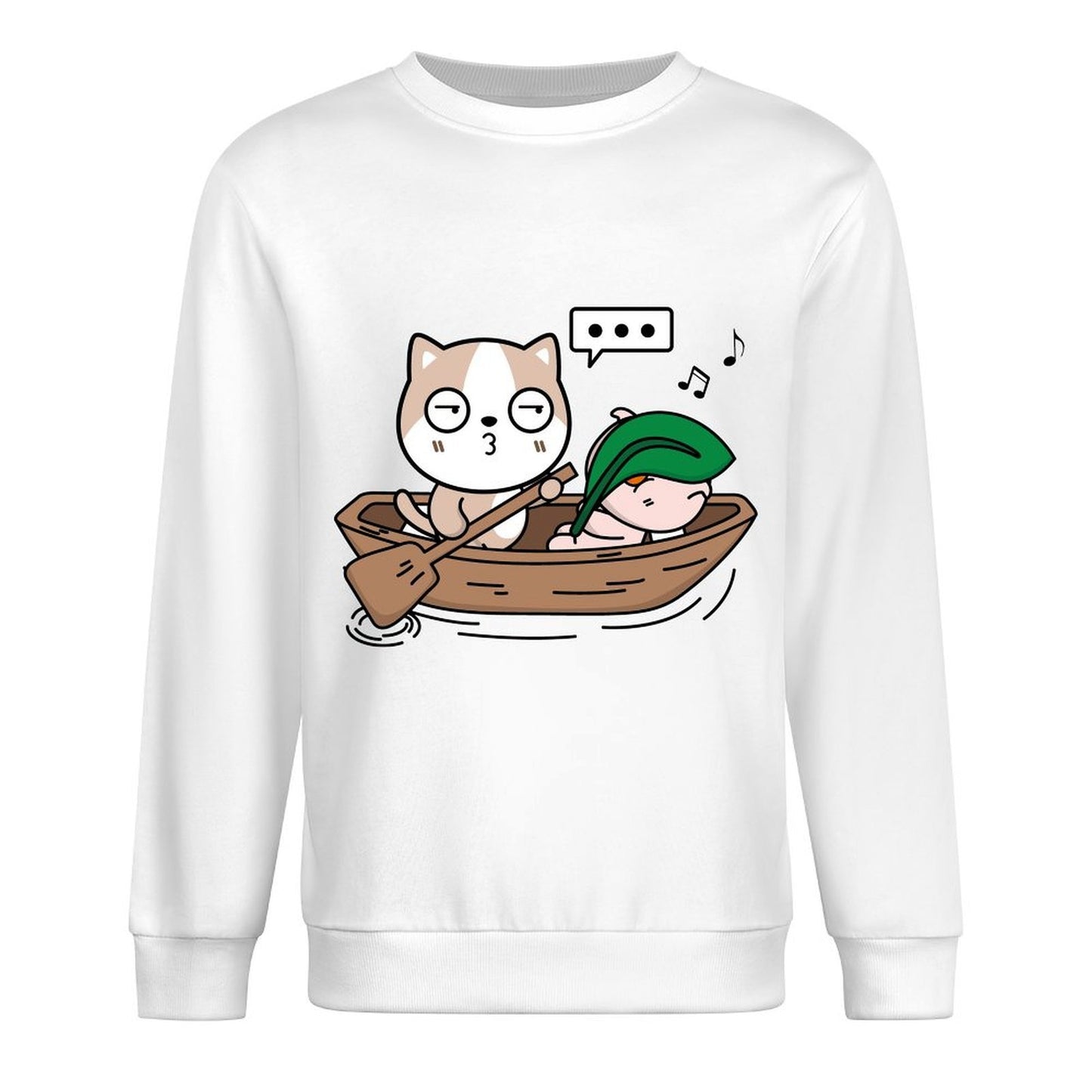 Front Patterned Long Sleeve TopPure Everyday