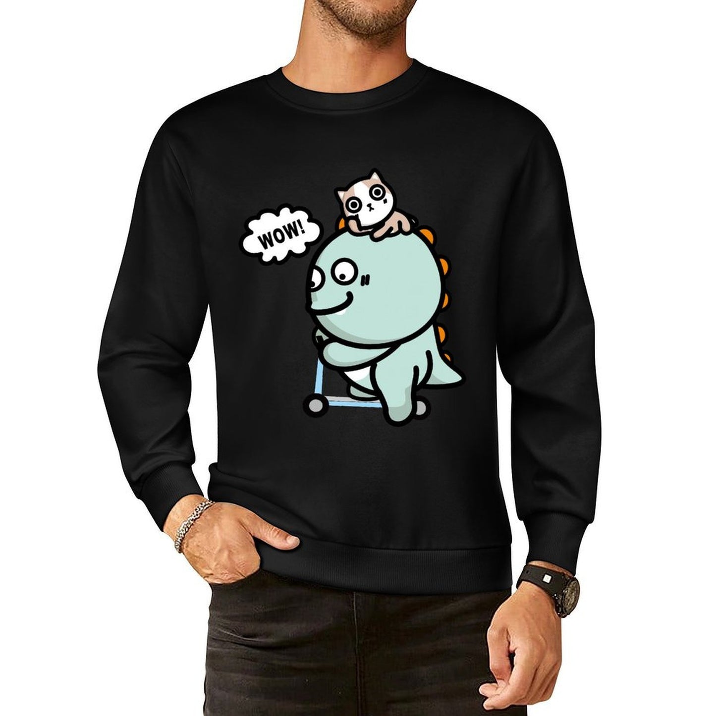 IPBR 250g Crew Neck Long Sleeve Sweatshirt Front GraphicCrew Neck Long Sleeve Sweatshirt4000641