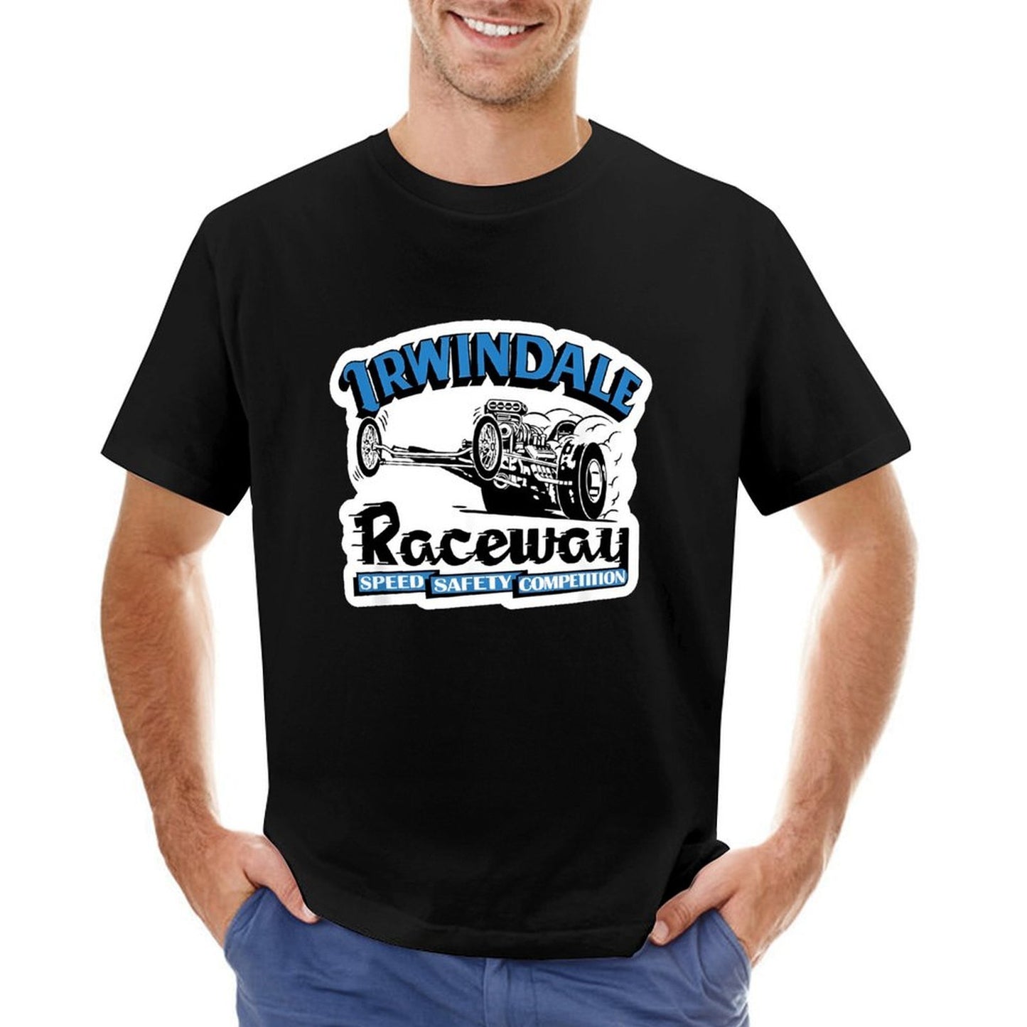 Inkmay Casual Cotton T-shirt Irwindale Raceway Speed Safety Competition Unisex T-shirtMen¡¯s / Women¡¯s / Youth Pocket Tee T-Shirt