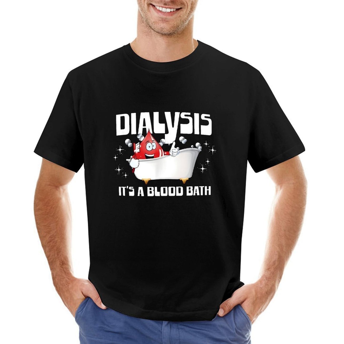 Inkmay Casual Cotton T-shirt Dialysis It S A Blood Bath Unisex T-shirt