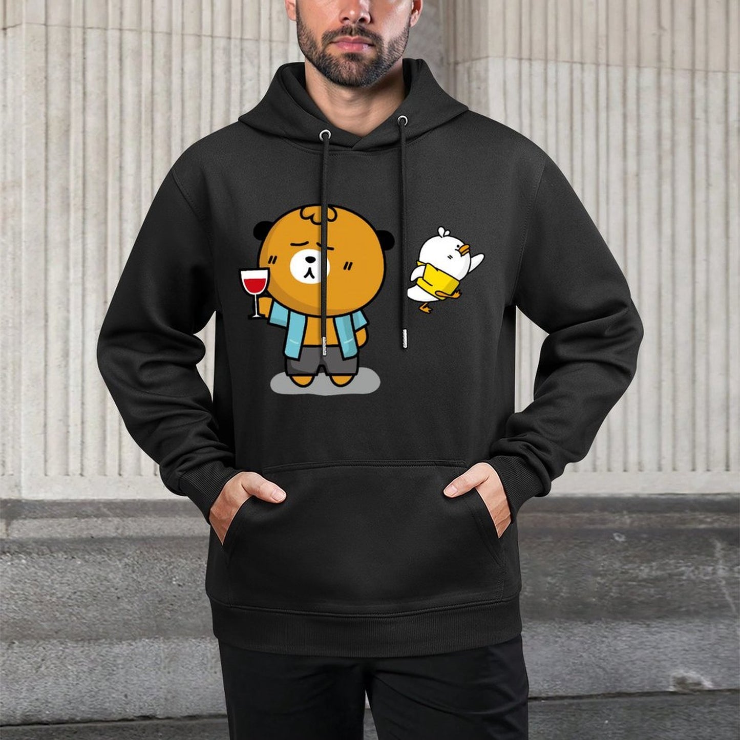 IPBR 250g Hooded Pocket Sweatshirt Front GraphicMen's Hooded  Sweatshirt4000750