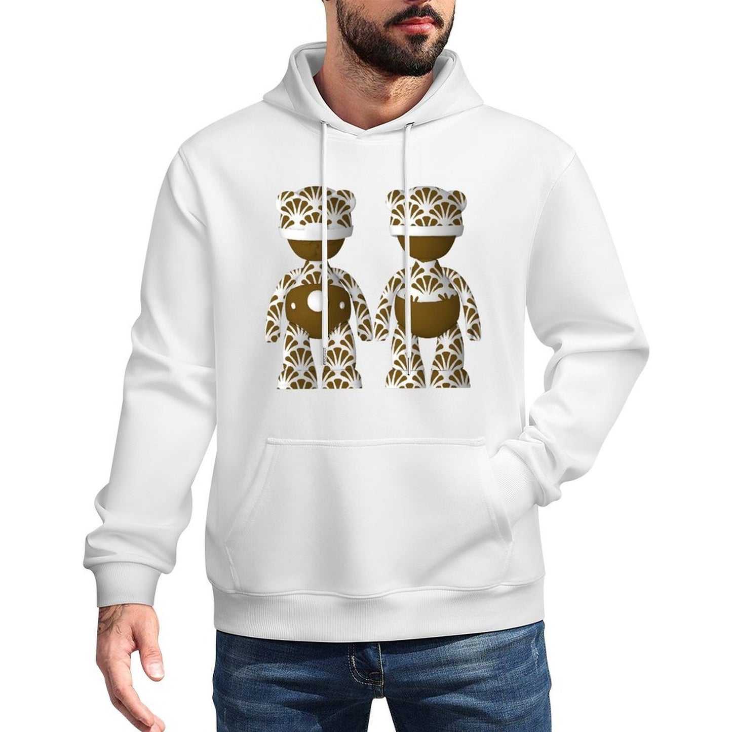 IPIB 250g Hooded Pocket Sweatshirt Front GraphicMen's Hooded  Sweatshirt6000096-4