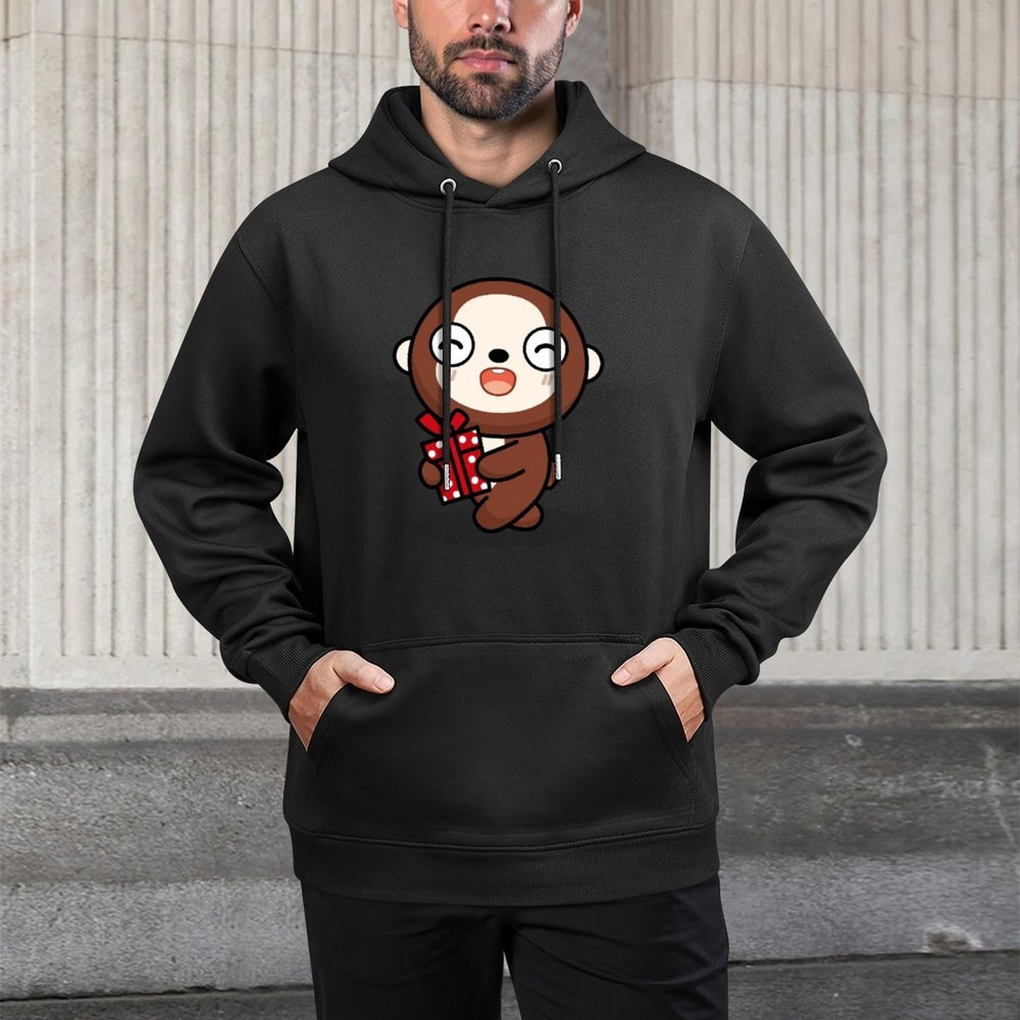 IPBR 250g Hooded Pocket Sweatshirt Front GraphicMen's Hooded  Sweatshirt4000232