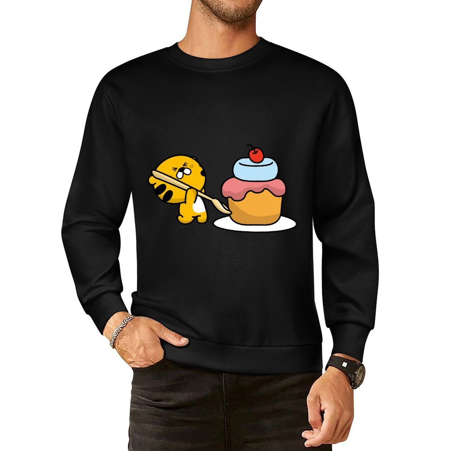 IPBR 250g Crew Neck Long Sleeve Sweatshirt Front GraphicCrew Neck Long Sleeve Sweatshirt4000123
