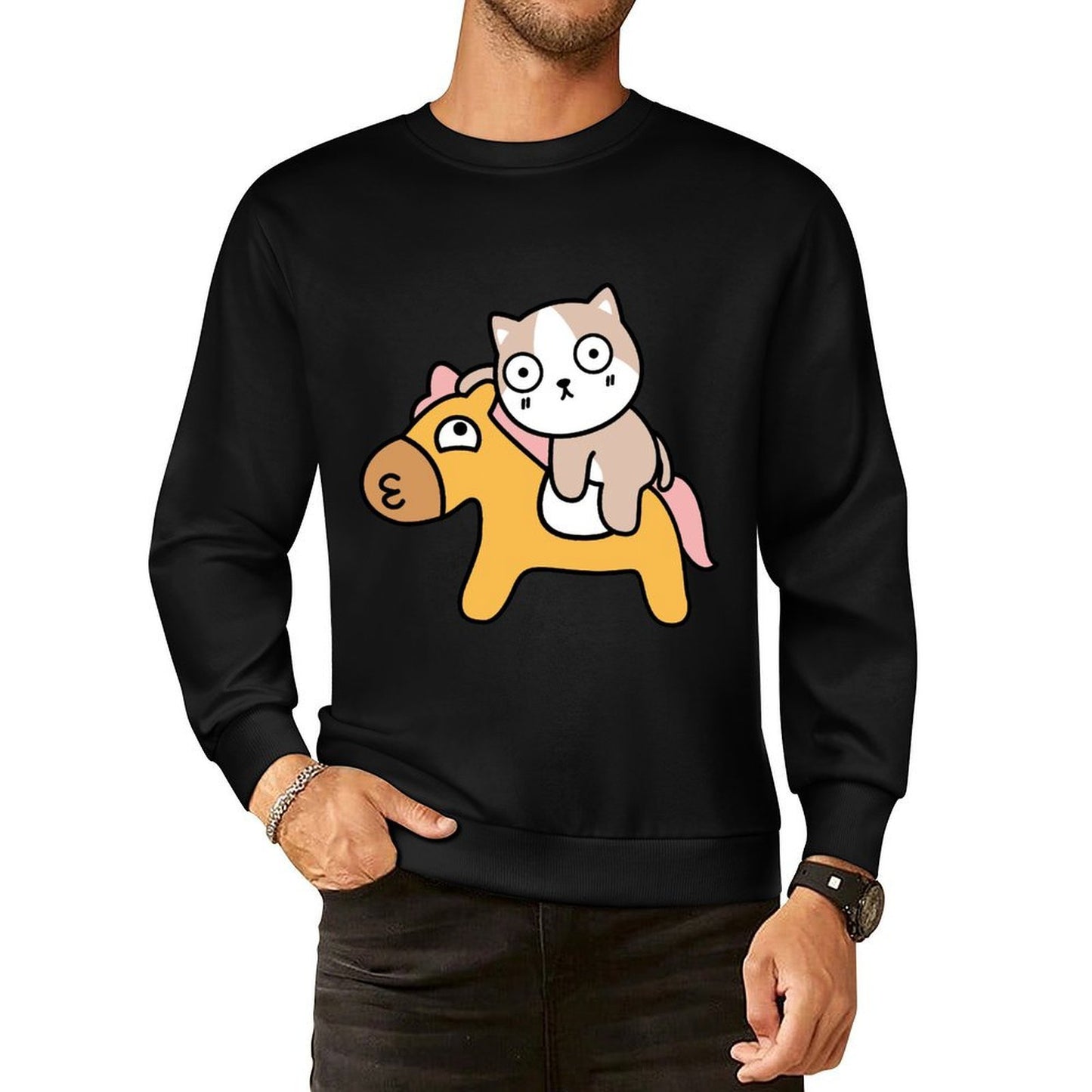 IPBR 250g Crew Neck Long Sleeve Sweatshirt Front GraphicCrew Neck Long Sleeve Sweatshirt4000725