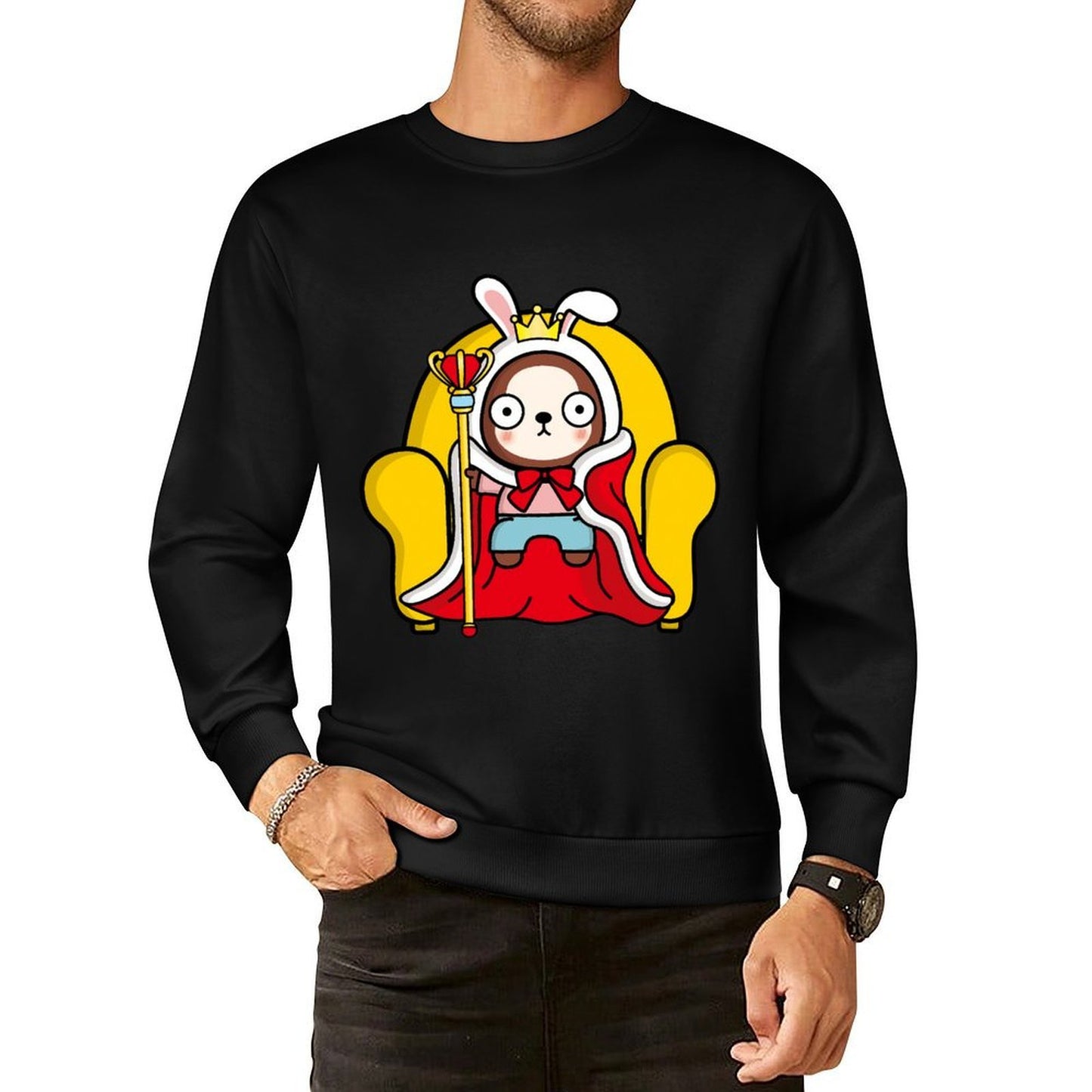 IPBR 250g Crew Neck Long Sleeve Sweatshirt Front GraphicCrew Neck Long Sleeve Sweatshirt4000880