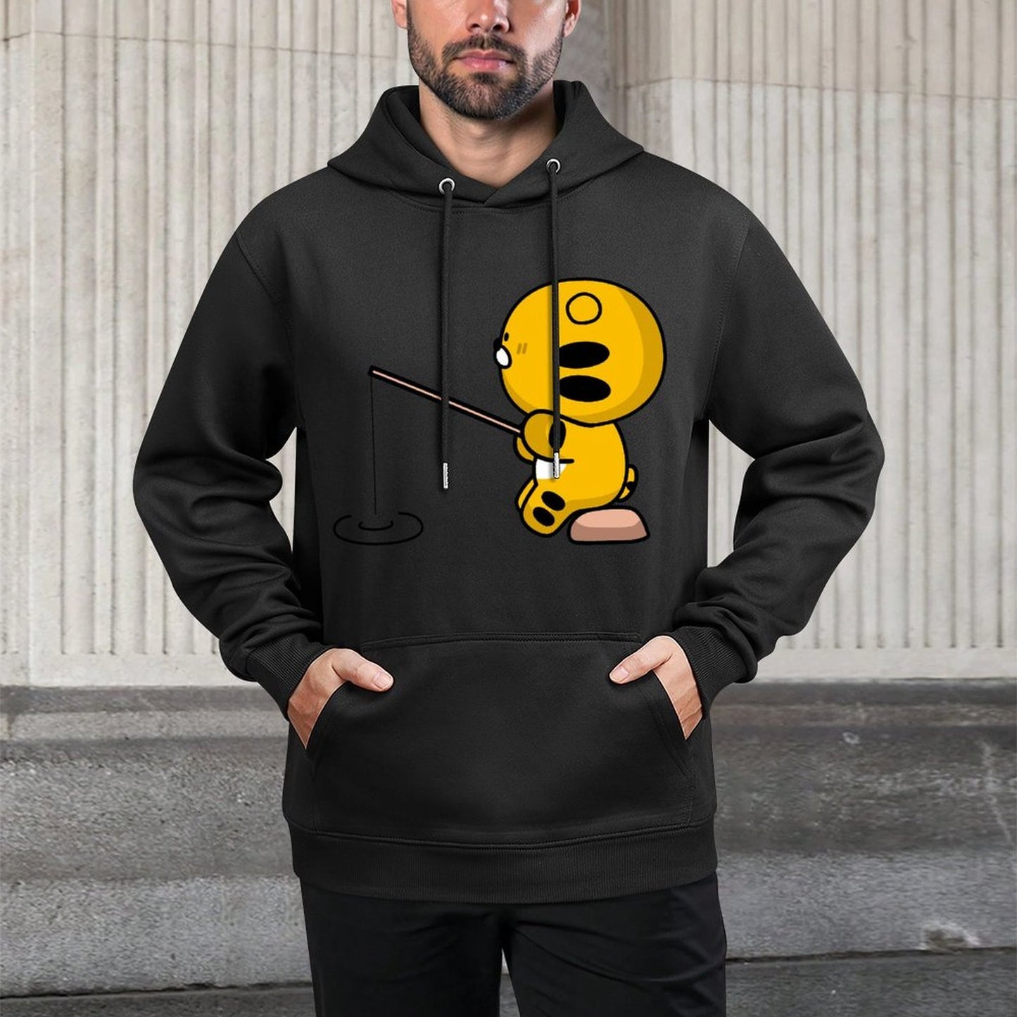 IPBR 250g Hooded Pocket Sweatshirt Front GraphicMen's Hooded  Sweatshirt4000051