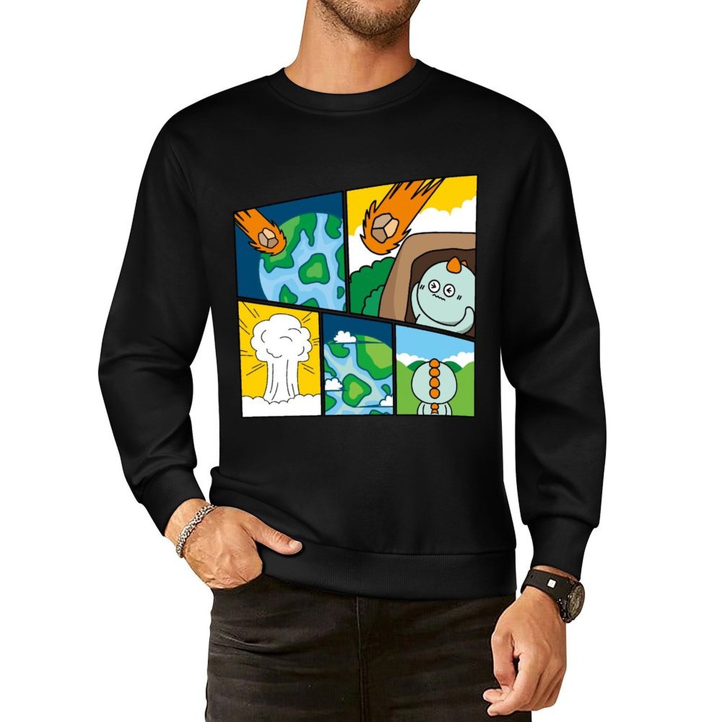 IPBR 250g Crew Neck Long Sleeve Sweatshirt Front GraphicCrew Neck Long Sleeve Sweatshirt4001341