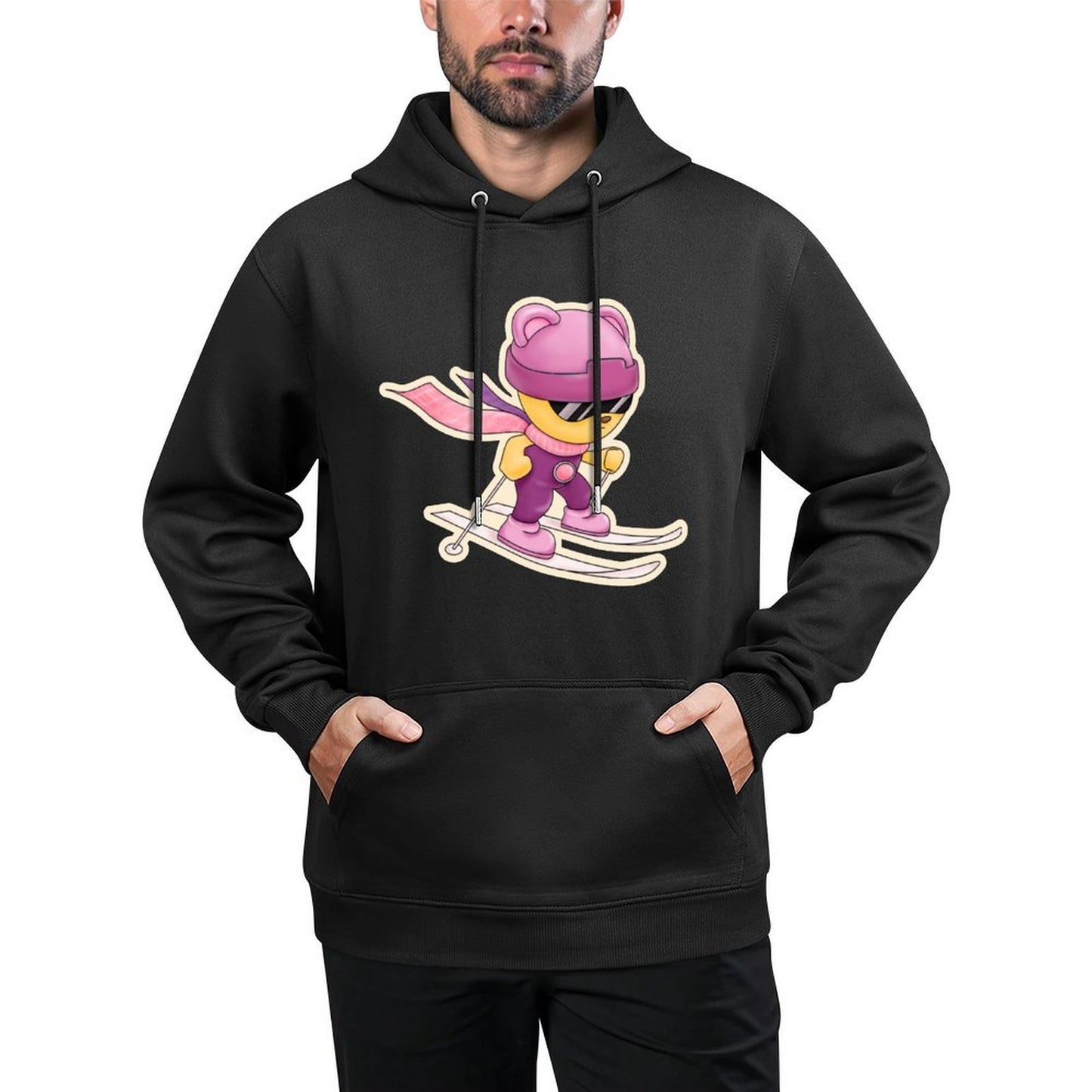 IPIB 250g Hooded Pocket Sweatshirt Front GraphicMen's Hooded  Sweatshirt6000049-2