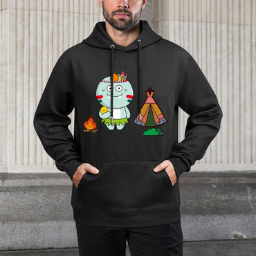 IPBR 250g Hooded Pocket Sweatshirt Front GraphicMen's Hooded  Sweatshirt4000771