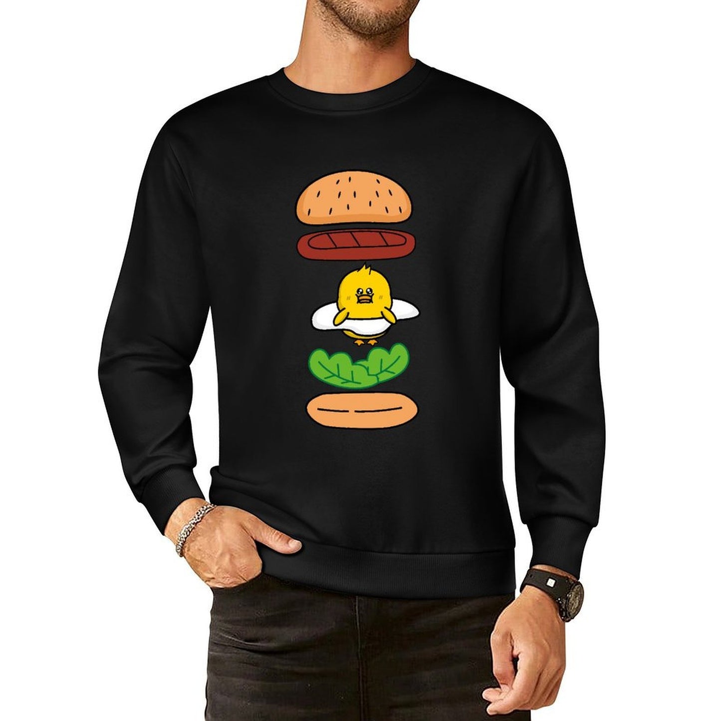 IPBR 250g Crew Neck Long Sleeve Sweatshirt Front GraphicCrew Neck Long Sleeve Sweatshirt4000549