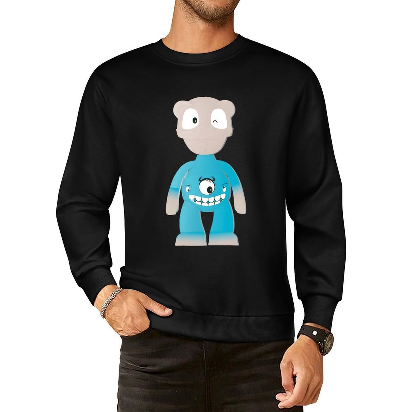 IPIB 250g Crew Neck Long Sleeve Sweatshirt Front GraphicCrew Neck Long Sleeve Sweatshirt6000142-2