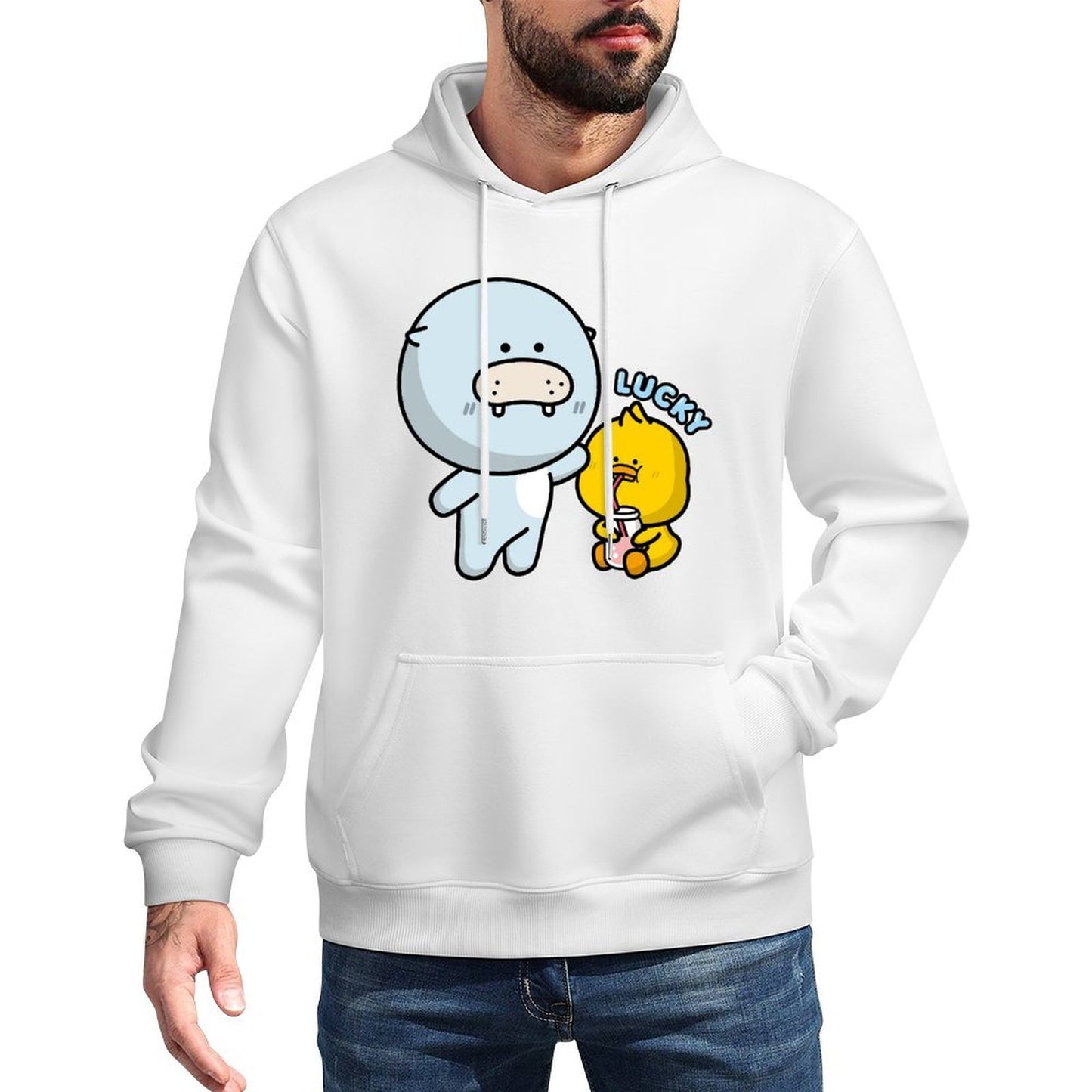 100% Cotton Breathable Front Graphic Hoodies