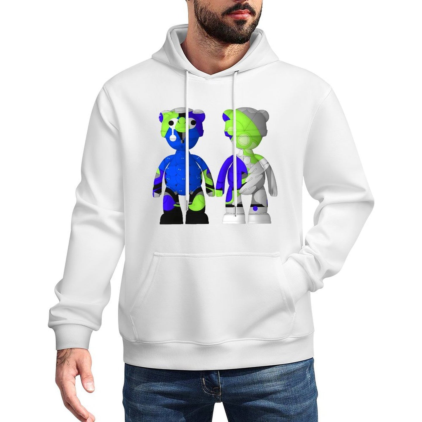 IPIB 250g Hooded Pocket Sweatshirt Front GraphicMen's Hooded  Sweatshirt6000144-6