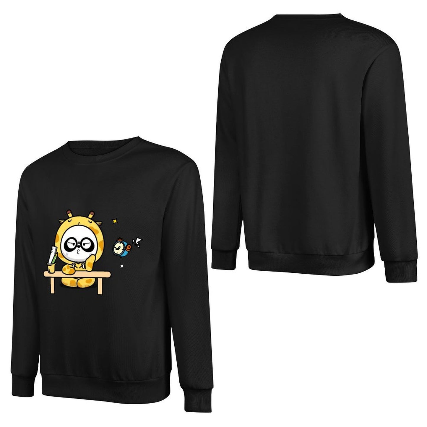 Front Patterned Long Sleeve TopNeutral Crisp Print